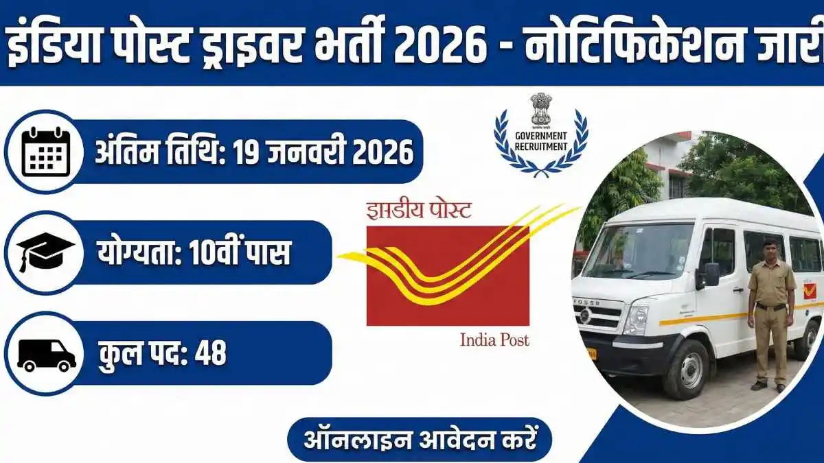 India Post Driver Vacancy 2026
