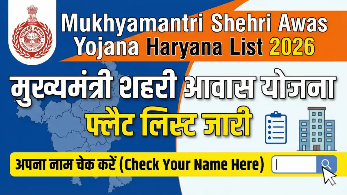 Mukhyamantri Shehri Awas Yojana Haryana List 2026