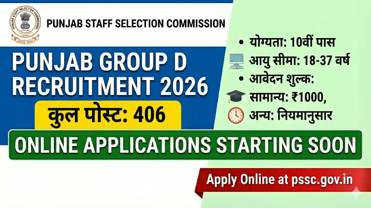 Punjab Group D Vacancy 2026