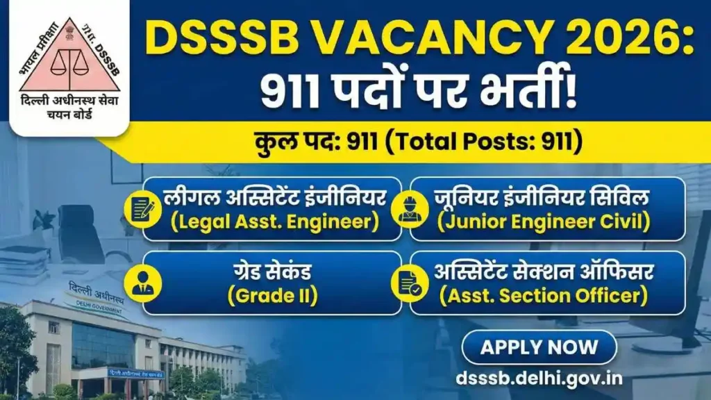DSSSB Vacancy 2026