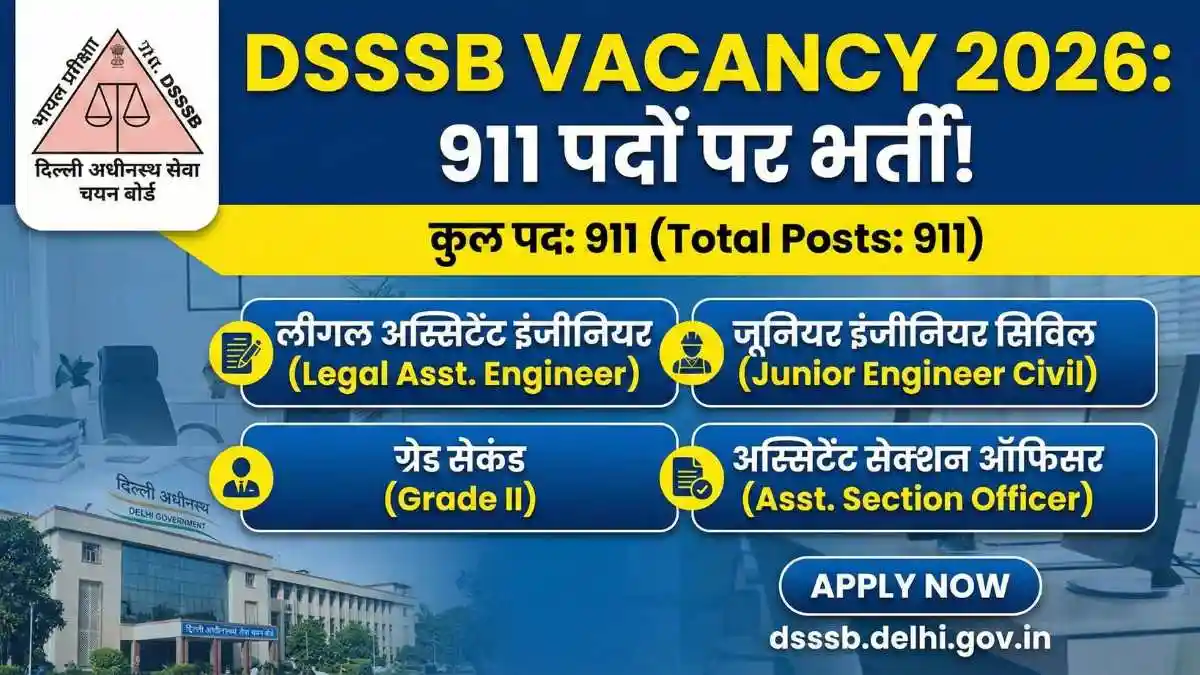 DSSSB Vacancy 2026
