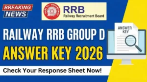 Railway RRB Group D Answer Key 2026