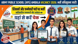 NArmy Public School Ambala Vacancy 2026-resized