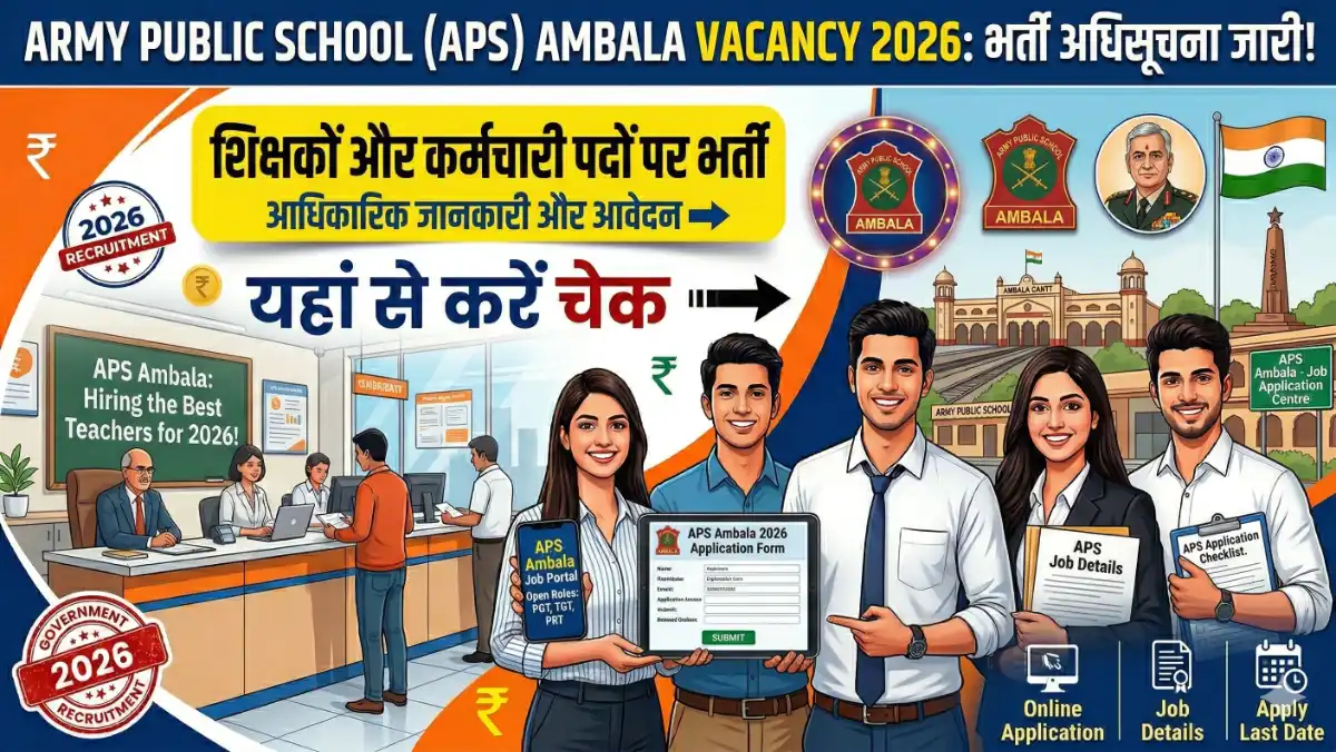 NArmy Public School Ambala Vacancy 2026-resized
