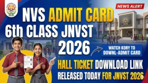 NVS 6th Class Admit Card