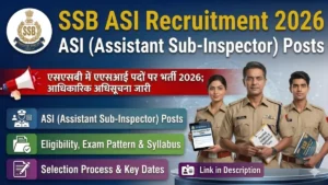 SSB ASI Recruitment 2026