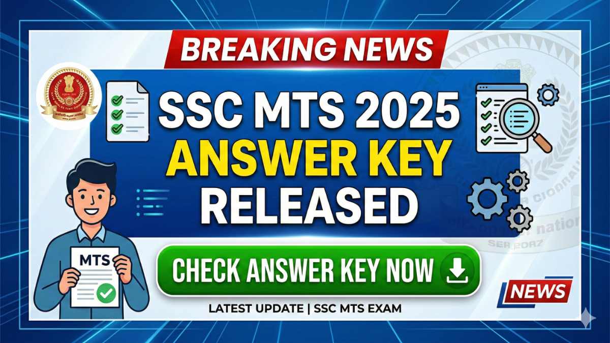 SSC MTS Answer Key 2025