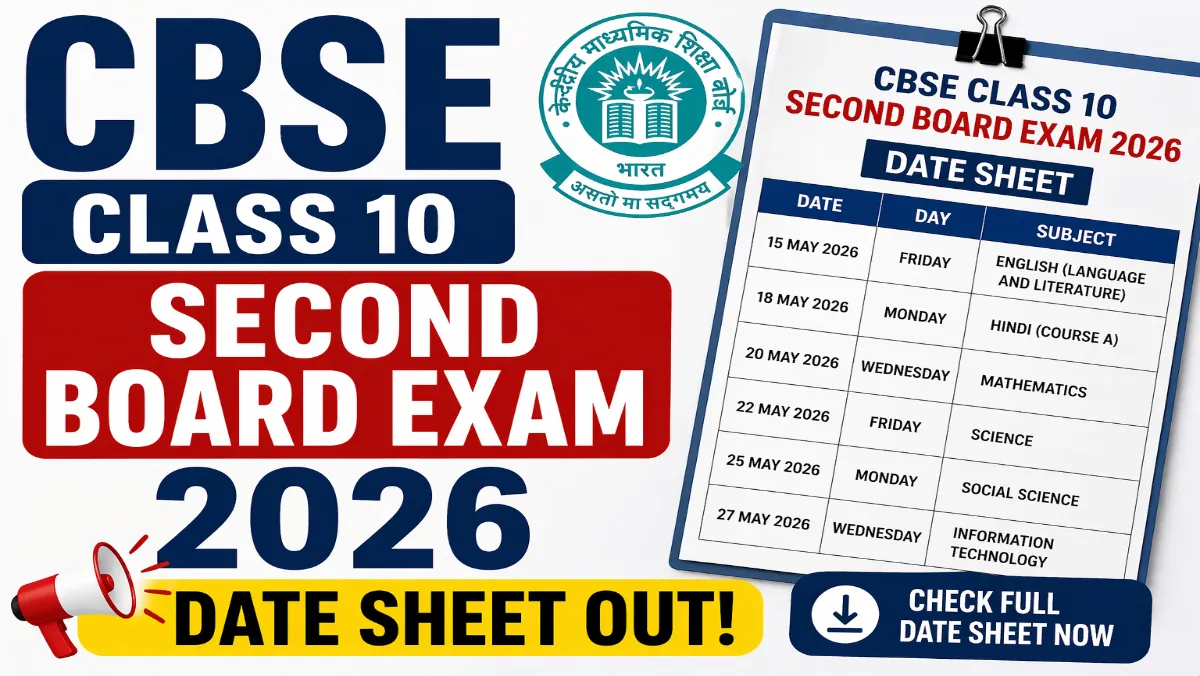 CBSE Class 10 Second Board Exam 2026