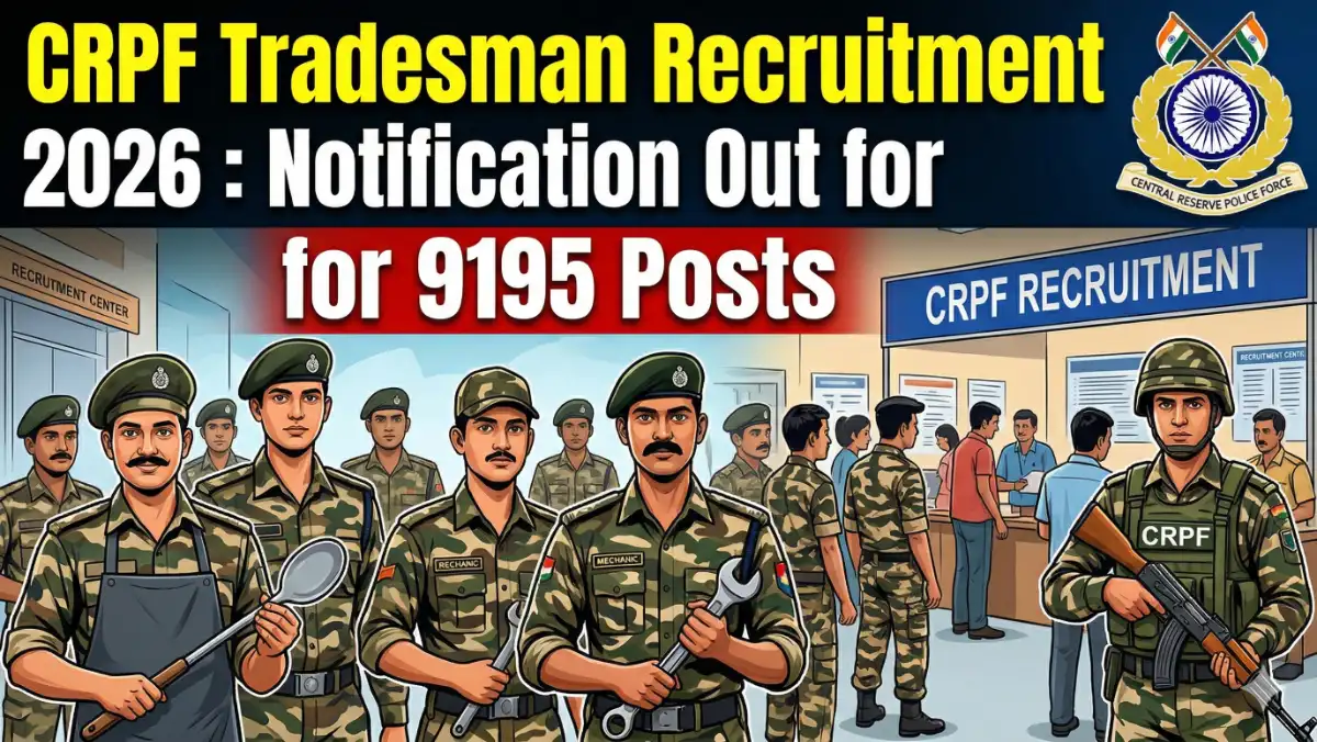 CRPF Tradesman Recruitment 2026