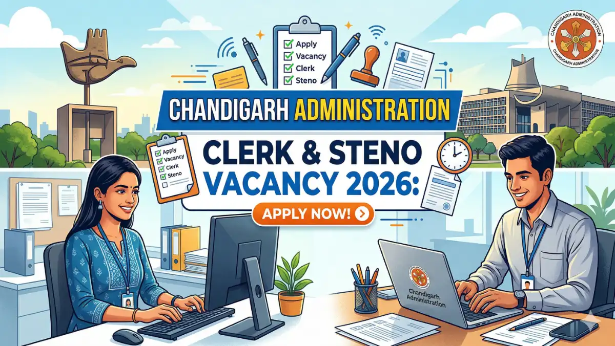 Chandigarh Clerk Steno Vacancy 2026