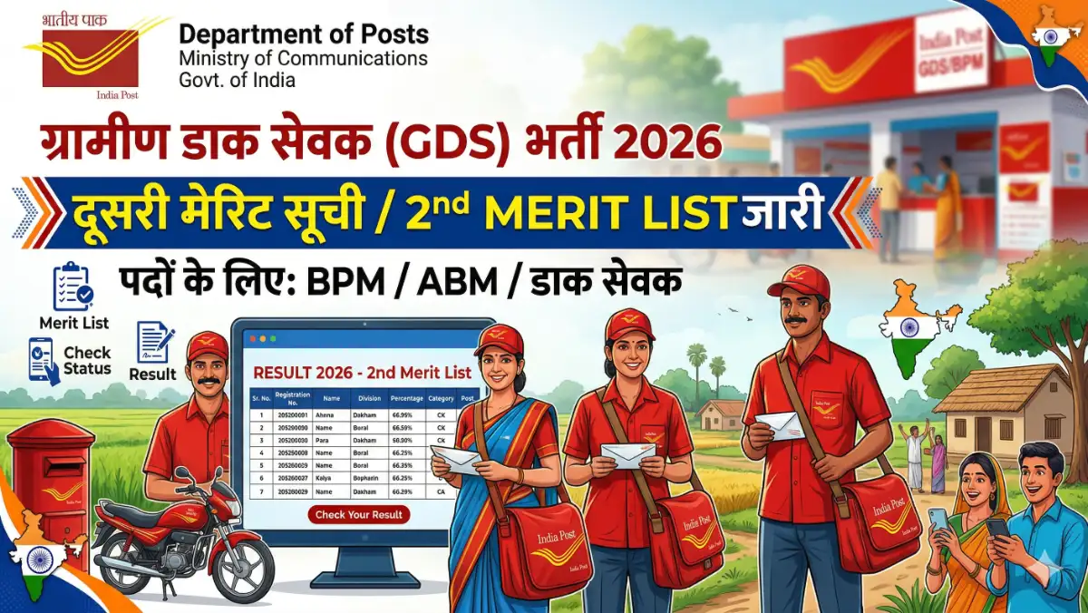 India Post GDS 2nd Merit List 2026