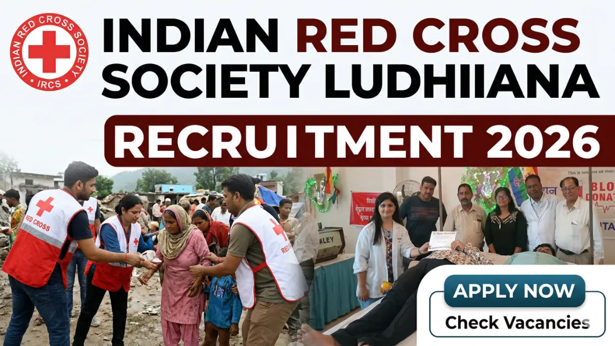 Indian Red Cross Society Ludhiana Recruitment 2026