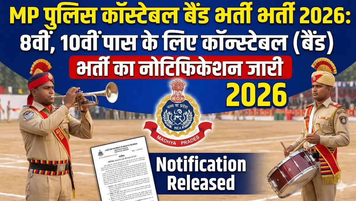 MP Police Constable Band Recruitment 2026