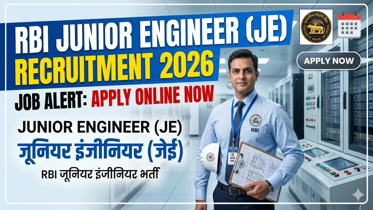 RBI JE Recruitment 2026