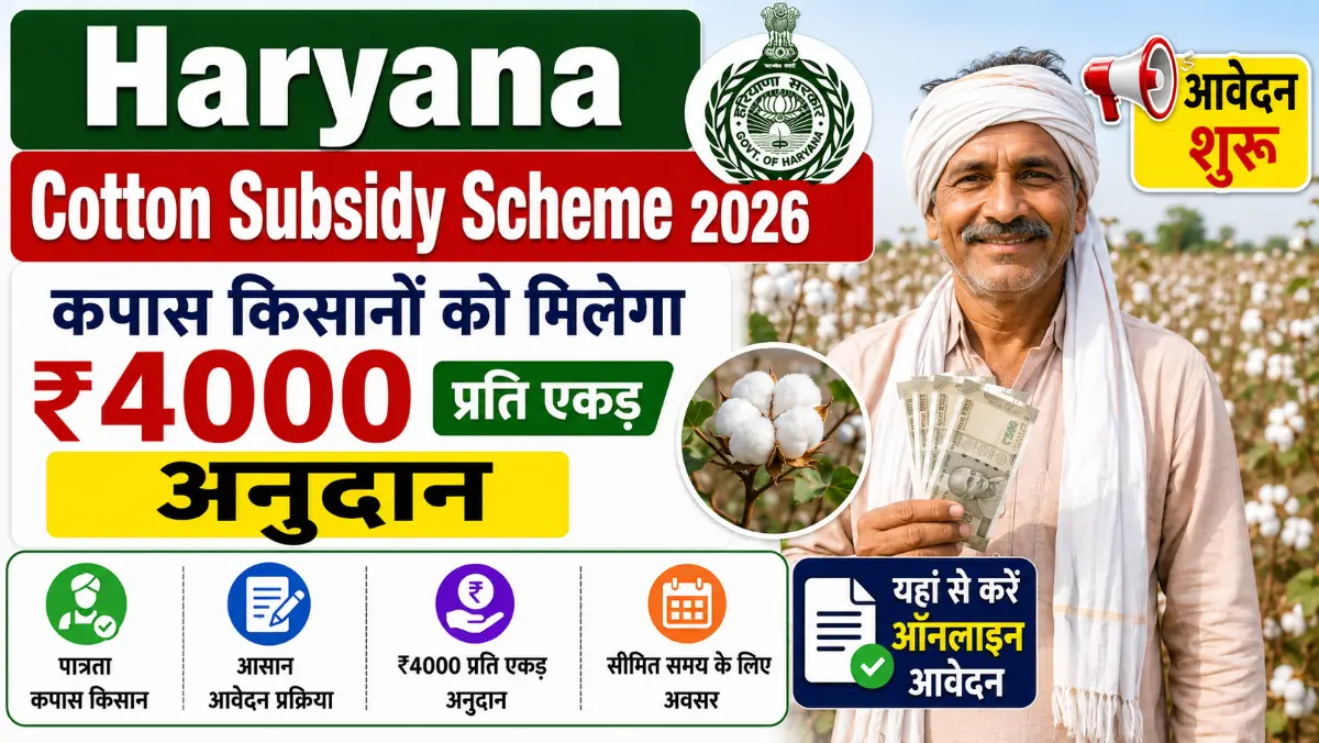 Haryana Cotton Subsidy Scheme 2026