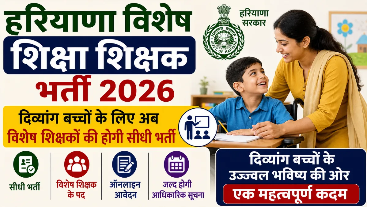 Haryana Special Education Teacher Vacancy 2026