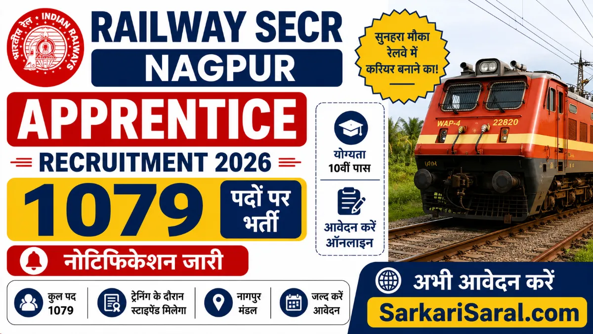 Railway SECR Nagpur Apprentice Recruitment 2026