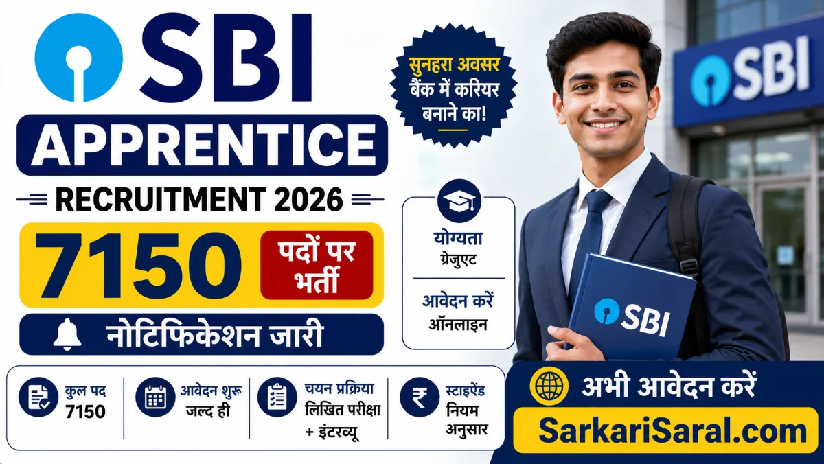 SBI Apprentice Recruitment 2026: एसबीआई अपरेंटिस भर्ती एडमिट कार्ड जारी, यहां से करें डाउनलोड