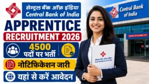 Central Bank of India Apprentice Recruitment 2026