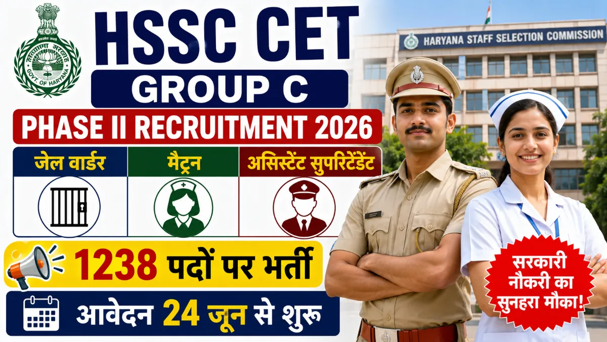 HSSC CET Group C Phase II Recruitment 2026