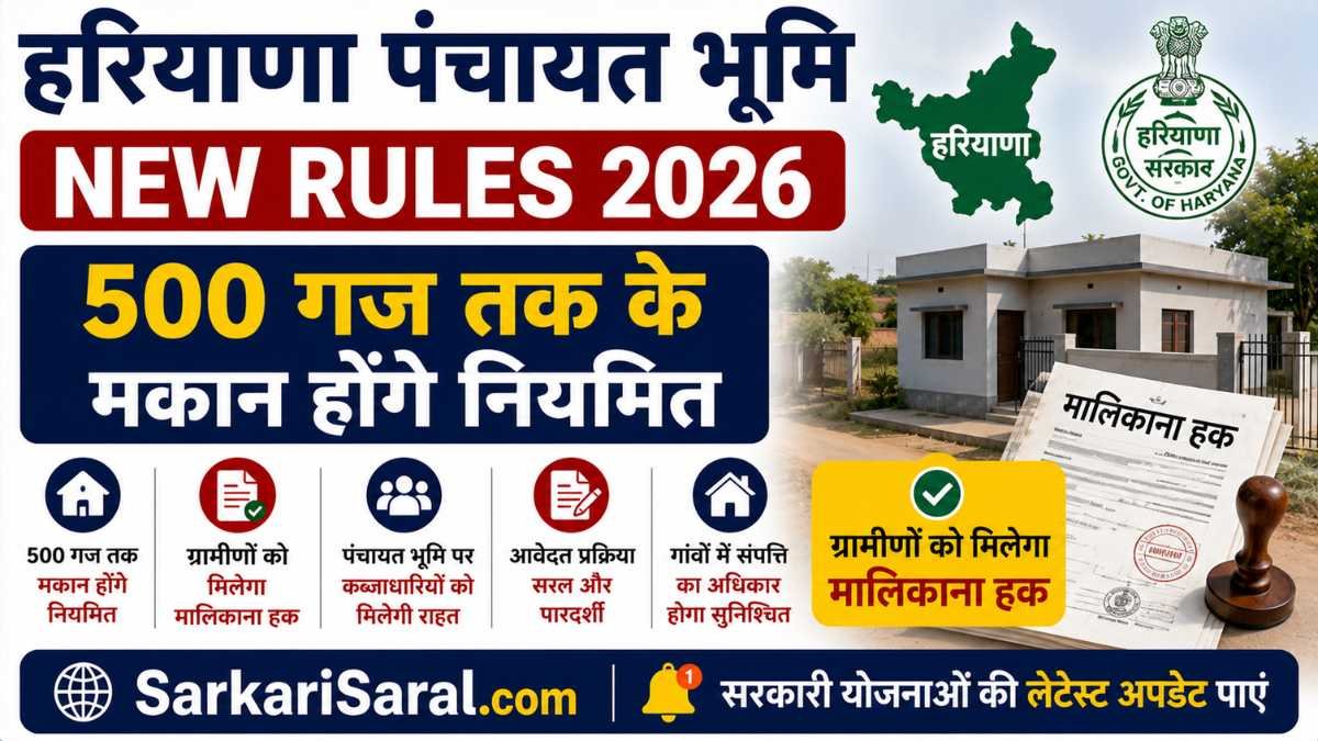 Haryana Panchayat Land New Rules 2026