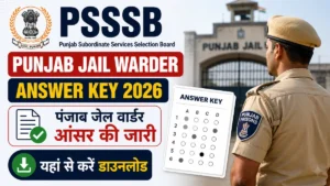 PSSSB Punjab Jail Warder Answer Key 2026