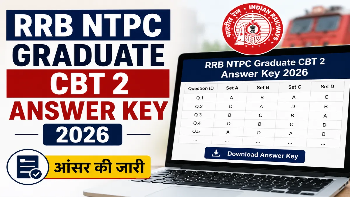 RRB NTPC Graduate CBT 2 Answer Key 2026