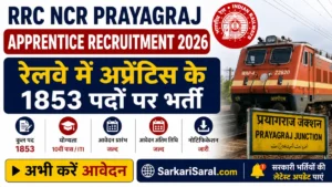 RRC NCR Prayagraj Apprentice Recruitment 2026