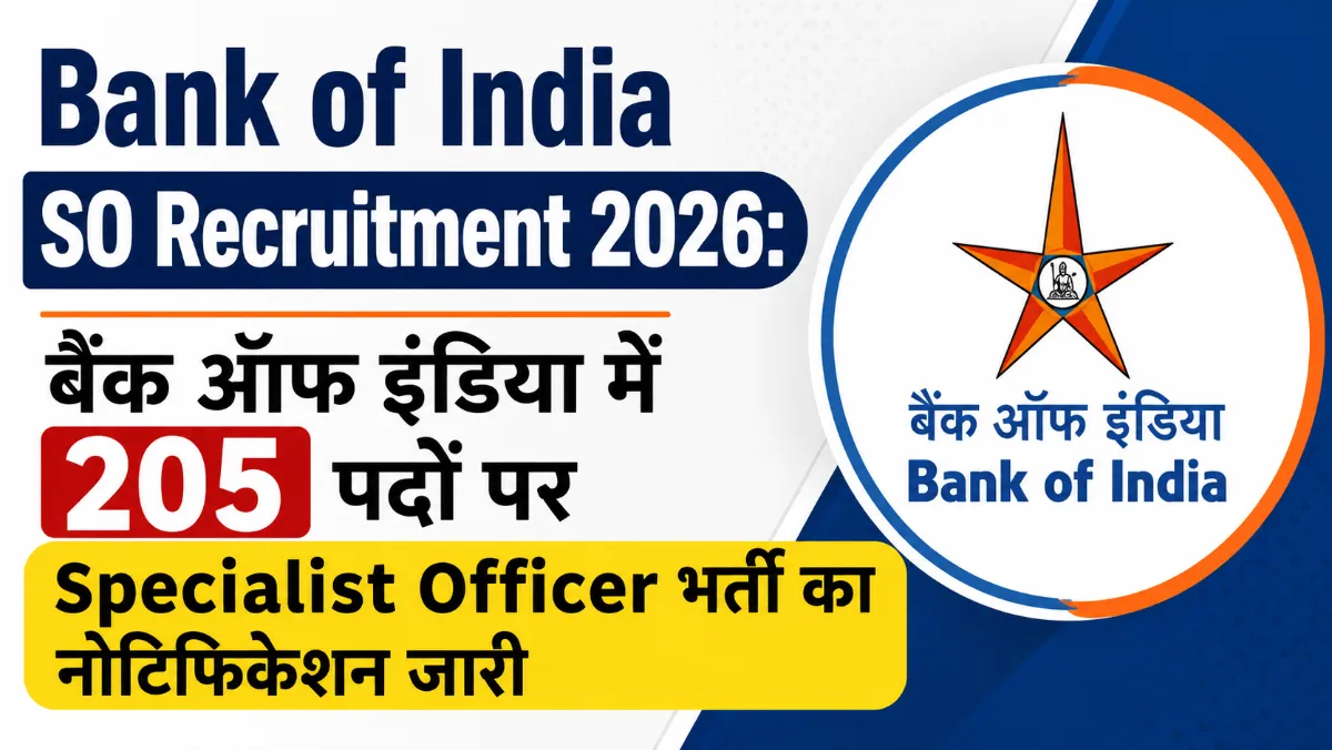 Bank of India SO Recruitment 2026