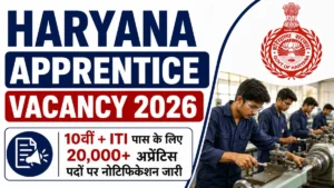 Haryana Apprentice Vacancy 2026