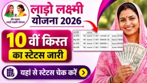 Lado Lakshmi Yojana 10th Installment 2026