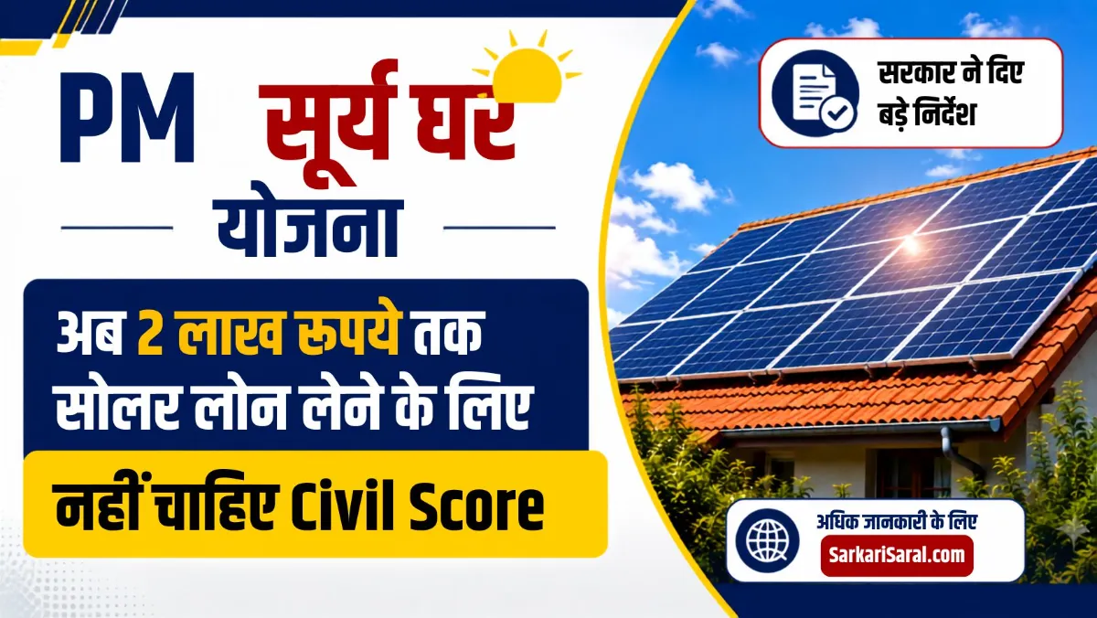 PM Surya Ghar Yojana Rs2 lakh loan update