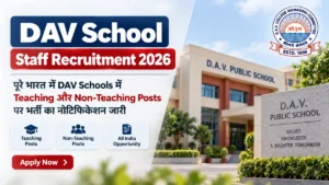 DAV School Staff Recruitment 2026