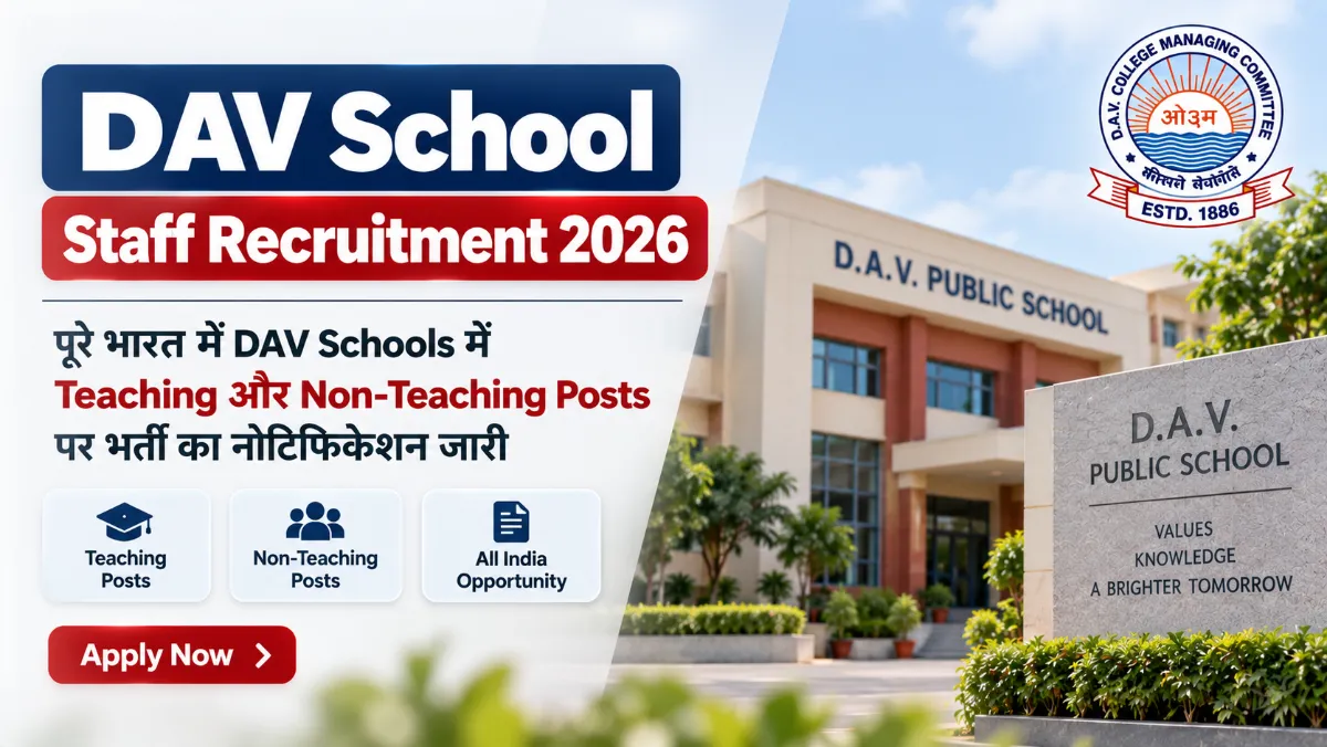 DAV School Staff Recruitment 2026