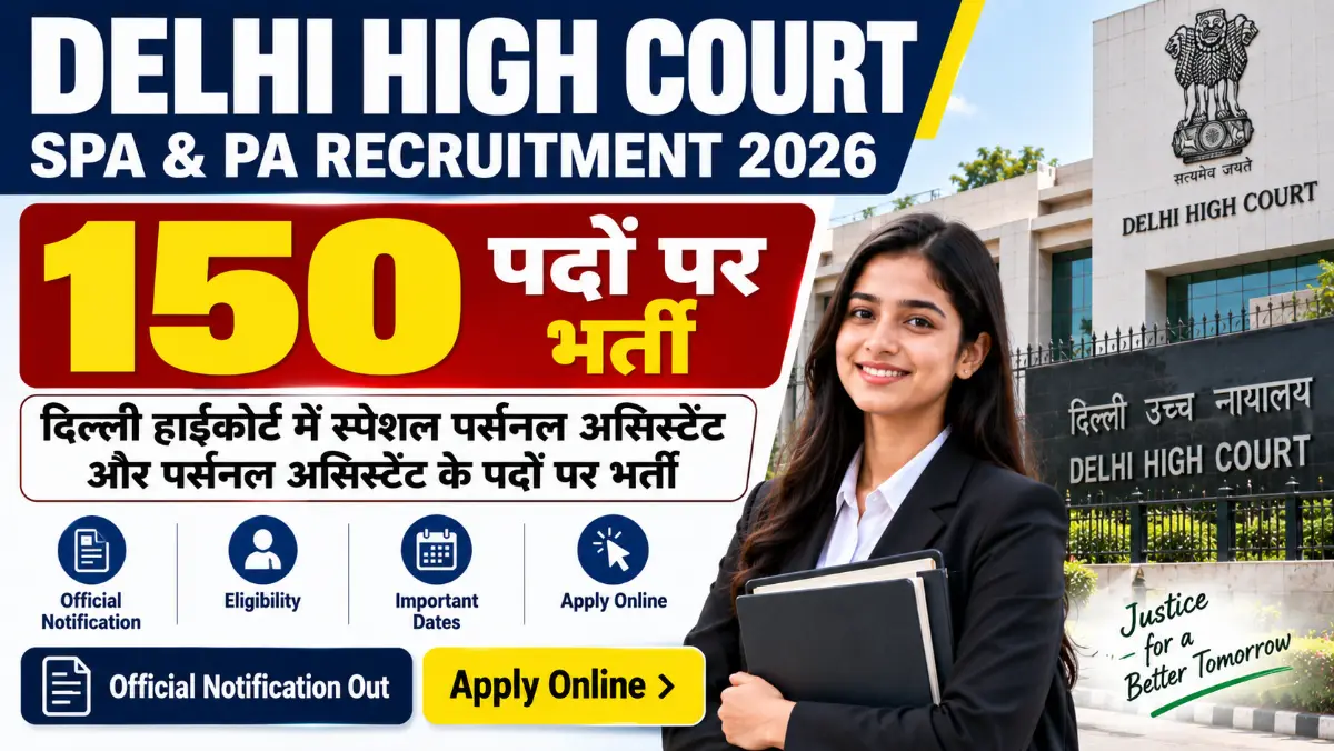 Delhi High Court SPA and PA Recruitment 2026