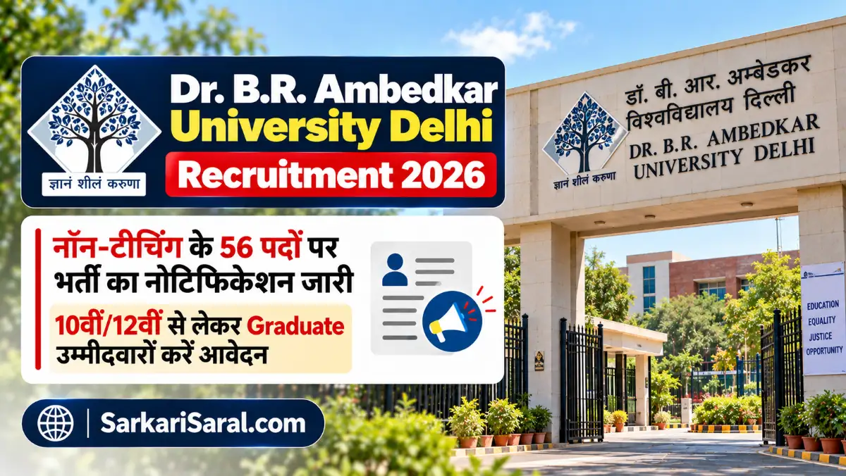 Dr. B.R. Ambedkar University Delhi Recruitment 2026