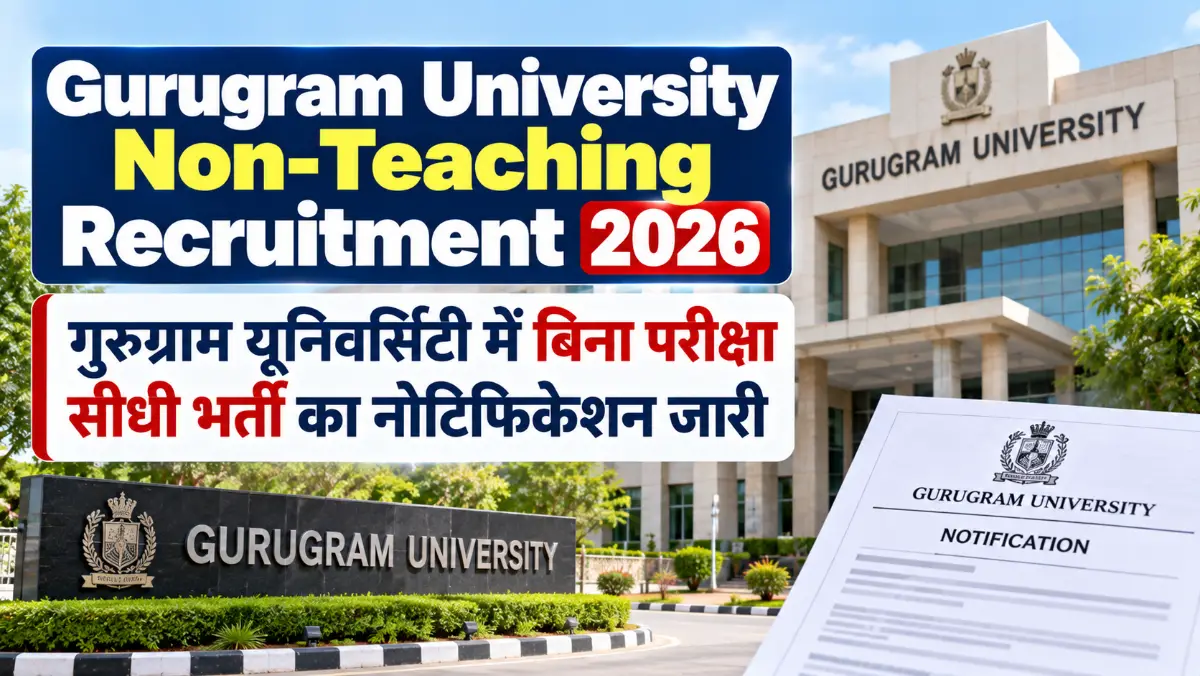 Gurugram University Non-Teaching Recruitment 2026