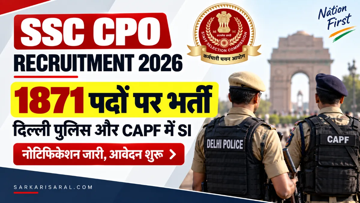 SSC CPO Recruitment 2026