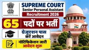 Supreme Court Senior Personal Assistant Recruitment 2026